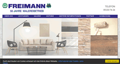 Desktop Screenshot of malereibetrieb-freimann.de